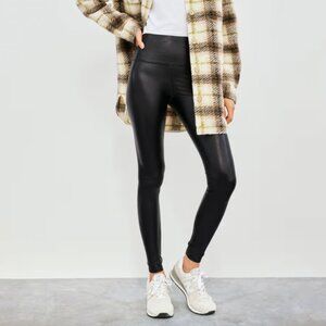 Aritzia Wilfred Free Daria Black Leather Leggings Size Small